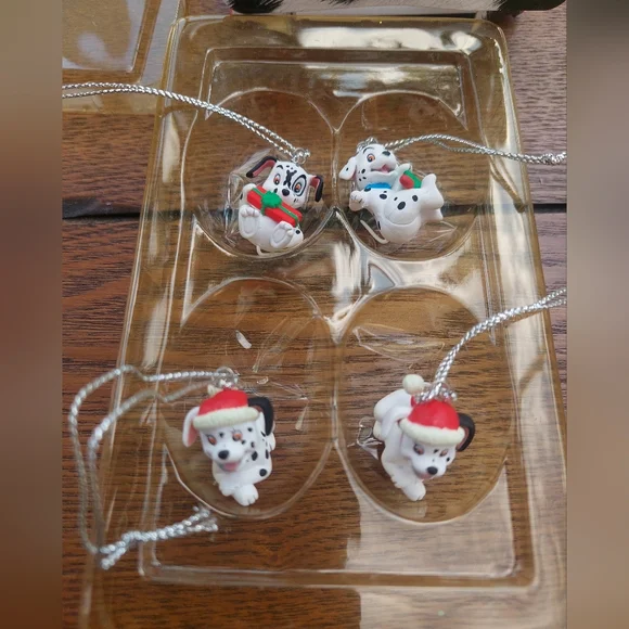 Vintage Disney 101 Dalmations Miniature Ornaments, Set Of 4 - Picture 2 of 3